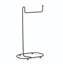 Porta Toalha de Lavabo para Pia em Aço com Pintura Epóxi Preto Fosco 20,5x10,7x31,6cm - Arthi