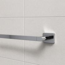 Porta Toalha de Parede Inox Cromado 63 cm Design Moderno, Anticorrosão e Acabamento Espelhado Linha Prime WESTING by BSMIX