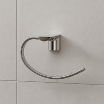 Porta Toalha de Parede Inox Cromado Design Curvado, Anticorrosão e Acabamento Espelhado Linha Infinity WESTING by BSMIX
