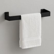 Porta Toalha de Rosto Aço Inox - Preto Porta Toalha de Rosto Aço Inox - Preto