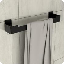 Porta Toalha De Rosto Adesivo Autocolante Preto ELG