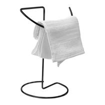 Porta Toalha De Rosto Bancada Meia Lua Preto