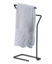 Porta Toalha De Rosto De Bancada Banheiro Preto Ônix - 1891OX Future Porta Toalha De Rosto De Bancada Banheiro Preto Ônix - 1891OX Future