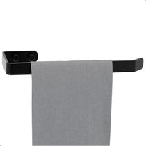 Porta Toalha De Rosto De Banheiro Preto Fosco Plus Porta Toalha De Rosto De Banheiro Preto Fosco Plus