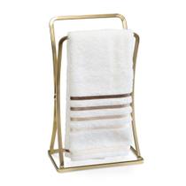 Porta Toalha de Rosto Dourado de Bancada Pia Banheiro Lavabo - Arthi Porta Toalha de Rosto Dourado de Bancada Pia Banheiro Lavabo - Arthi