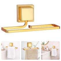Porta Toalha De Rosto Dourado Fosco Fixo Adesivo 3M Resistente Elegante Porta Toalha De Rosto Dourado Fosco Fixo Adesivo 3M Resistente Elegante