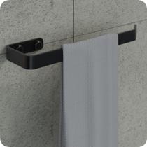 Porta Toalha De Rosto Para Banheiro Preto Fosco Plus Porta Toalha De Rosto Para Banheiro Preto Fosco Plus