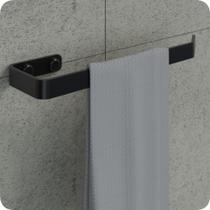Porta Toalha De Rosto Para Banheiro Preto Fosco Plus Porta Toalha De Rosto Para Banheiro Preto Fosco Plus