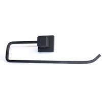 Porta Toalha de Rosto Quadrus preto Fosco