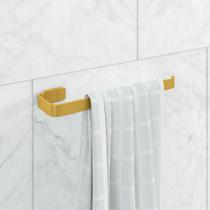 Porta Toalha de Rosto Stander Dourado Porta Toalha de Rosto Stander Dourado