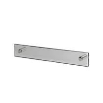 Porta Toalha De Vidro Banheiro 60cm Com Suporte Aço Inox