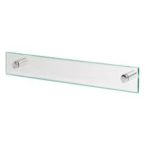 Porta Toalha de Vidro Luxo 60cm Incolor