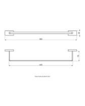 Porta Toalha Dom Banho Preto Fosco Perflex 12131924