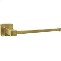 Porta Toalha Dourado Metal Inox Escovado Suporte Parede Quadrado Para Toalha Rosto Mãos Toalheiro Reto Gold Lavabo Luxo Porta Toalha Dourado Metal Inox Escovado Suporte Parede Quadrado Para Toalha Rosto Mãos Toalheiro Reto Gold Lavabo Luxo