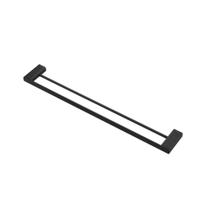 Porta Toalha Duplo 676mm DocolFlat Ônix Acetinado 90010137156 Porta Toalha Duplo 676mm DocolFlat Ônix Acetinado 90010137156