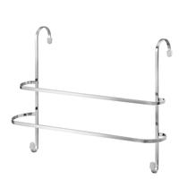 Porta Toalha Duplo com 02 Ganchos Toalheiro Cromado Suporte para Box Sem Furo Porta Toalha Duplo com 02 Ganchos Toalheiro Cromado Suporte para Box Sem Furo