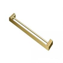 Porta Toalha Duplo Flat Ouro Escovado - Docol