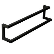 Porta Toalha Duplo Preto Estilo Industrial, com Pintura Eletrostática Preto. tubo metalon 2x2 Cm Porta Toalha Duplo Preto Estilo Industrial, com Pintura Eletrostática Preto. tubo metalon 2x2 Cm