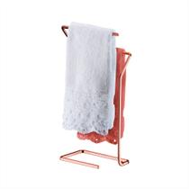 Porta Toalha Duplo Suporte De Aço P/ Bancada Lavabo Banheiro