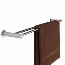 Porta Toalha Duplo Toalheiro Para Banheiro 90cm Inox 304 RR1015