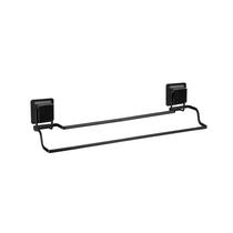 Porta Toalha Duplo Ultra Black Ventosa Quadrada 2654 Arthi