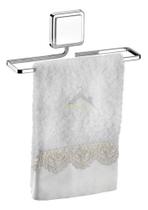 Porta Toalha Lavabo 25 Cm Fixação Por Adesivo Norbond Future Porta Toalha Lavabo 25 Cm Fixação Por Adesivo Norbond Future
