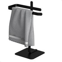 Porta Toalha Lavabo Preto de Bancada Suporte Toalha Oslo Porta Toalha Lavabo Preto de Bancada Suporte Toalha Oslo