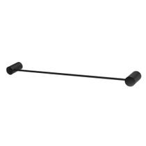 Porta Toalha Linear Atria Preto Matte Meber Porta Toalha Linear Atria Preto Matte Meber