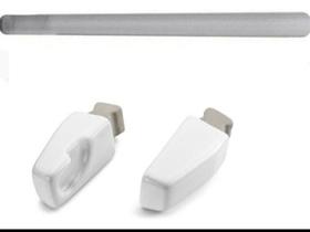 Porta Toalha Louça Branco c/ Tubo plastico Embutir Icasa