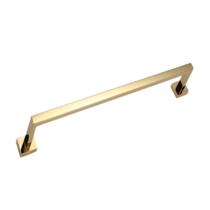 Porta Toalha Luxo 30 cm Inox Gold Dourado - Soft Inox