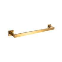 Porta Toalha P Banheiro Banho Aço Inox 304 Dourado Brilhante