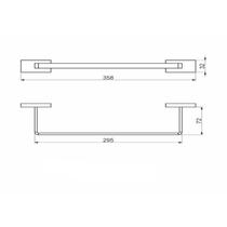 Porta Toalha Perflex Dom Dourado Fosco