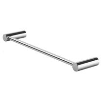 Porta Toalha Rosto 30cm em Metal Modelo Orion Prata Polido