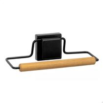 Porta Toalha Rosto Black 3M Eco Design Fixa Fácil Porta Toalha Rosto Black 3M Eco Design Fixa Fácil