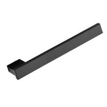 Porta toalha rosto inox preto 30cm vii08