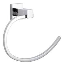 Porta Toalha Rosto Quadrado Curvado De Metal Cromado - Berlin C6960f