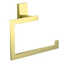 Porta Toalha Rosto Quadrado Metal Gold Madrid Jiwi - V-2684-C