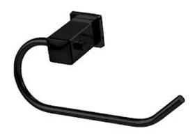 Porta toalha rosto semi luxo square preto fosco