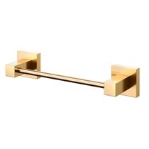 Porta Toalha Rosto Square Ouro Polido Docol