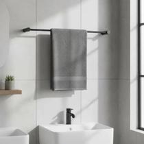 Porta Toalha Simples 62cm Para Banheiro Orion Grego Metal Porta Toalha Simples 62cm Para Banheiro Orion Grego Metal