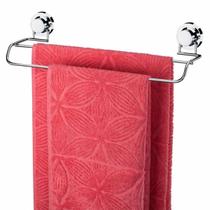 Porta Toalha Suporte Duplo Toalheiro Banheiro Com Ventosas