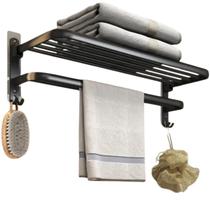 Porta Toalha Suporte Duplo Toalheiro Banheiro Lavabo 57cm