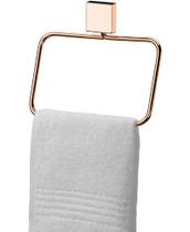 Porta Toalha Toalheiro Argola 18 Cm Parede Rosé Gold Future