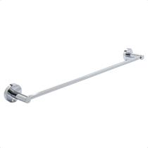 Porta Toalha Toalheiro Barra Metal Cromado 60cm Acessório de Banheiro Banho Casa