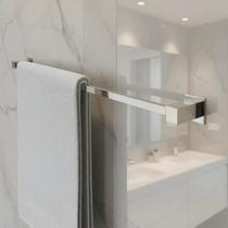 Porta Toalha Toalheiro De Banheiro Lavabo 80cm Aço Inox 304 Q-T80