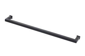 Porta Toalha Toalheiro de Banho Banheiro 60cm em Aço Inox Black Matte Preto Fosco Stainless