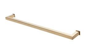 Porta Toalha Toalheiro de Banho Banheiro 60cm em Aço Inox Dourado Linha Larissa, esp 5,5 Stainless