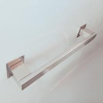 Porta Toalha Toalheiro de Rosto 30cm Inox 304 Banheiro Lavabo Linha Ipanema Porta Toalha Toalheiro de Rosto 30cm Inox 304 Banheiro Lavabo Linha Ipanema