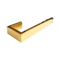 Porta Toalha Toalheiro de Rosto Quadrado Inox Dourado Brilho Porta Toalha Toalheiro de Rosto Quadrado Inox Dourado Brilho