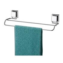 Porta toalha Toalheiro Duplo 45cm Inox Ventosa Sucção Future 7008 Porta toalha Toalheiro Duplo 45cm Inox Ventosa Sucção Future 7008